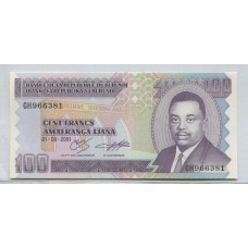 BURUNDI 2001 Pick # 37c BILLETE SIN CIRCULAR, UNC